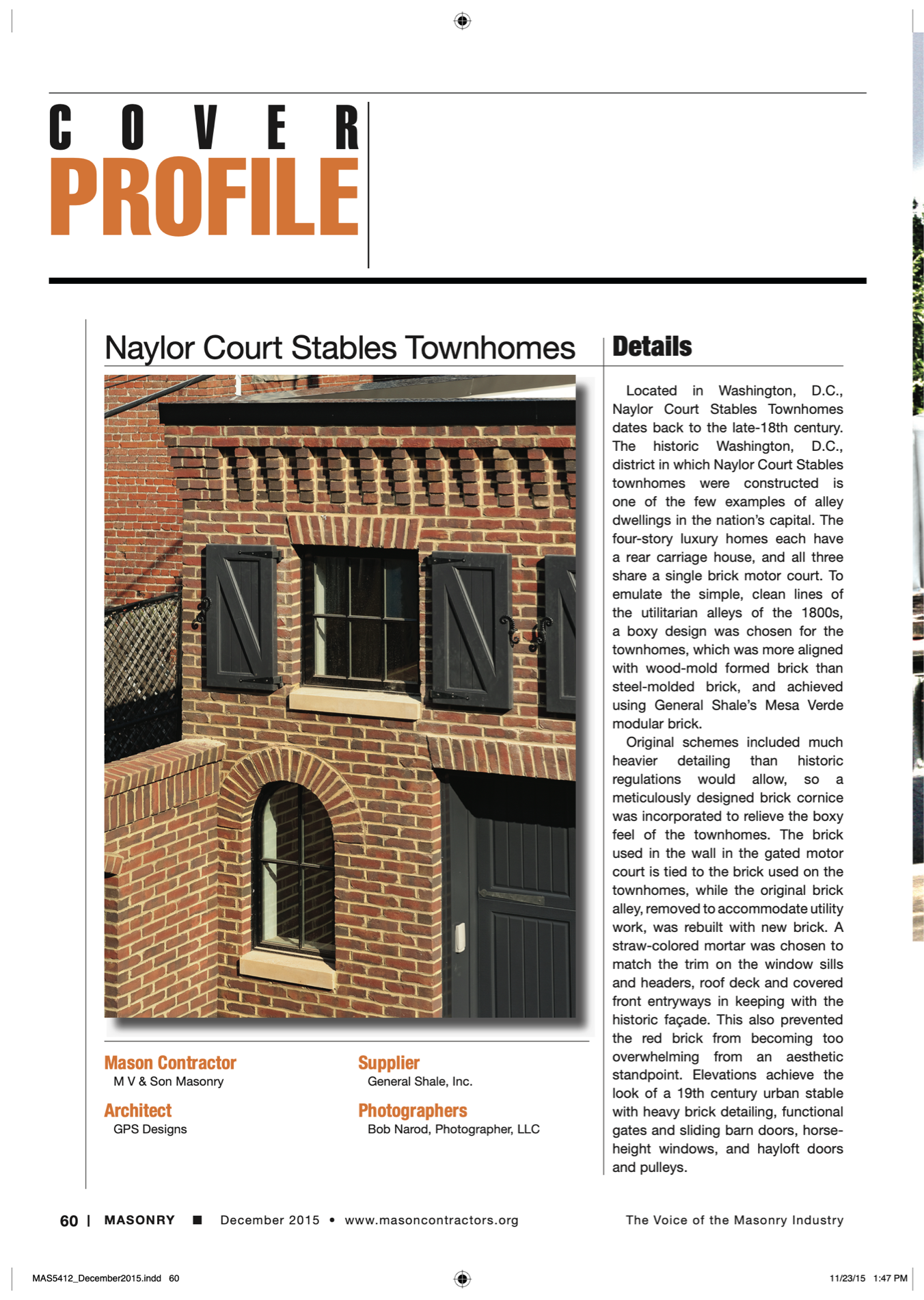 Masonry Magazine December 2015 Page. 62
