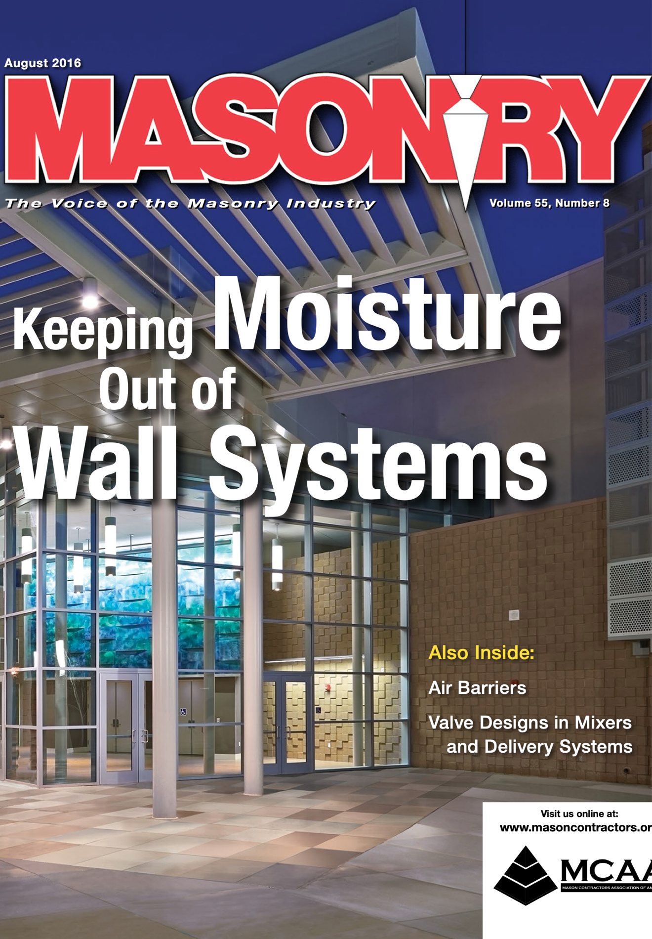Masonry Magazine August 2016 Page. 1
