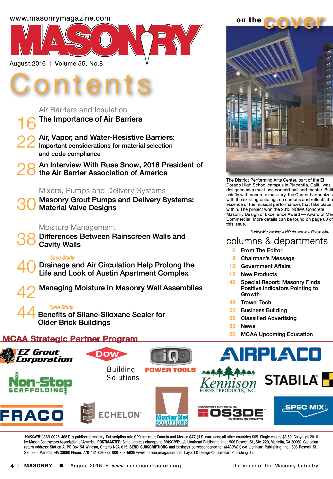 Masonry Magazine August 2016 Page. 6