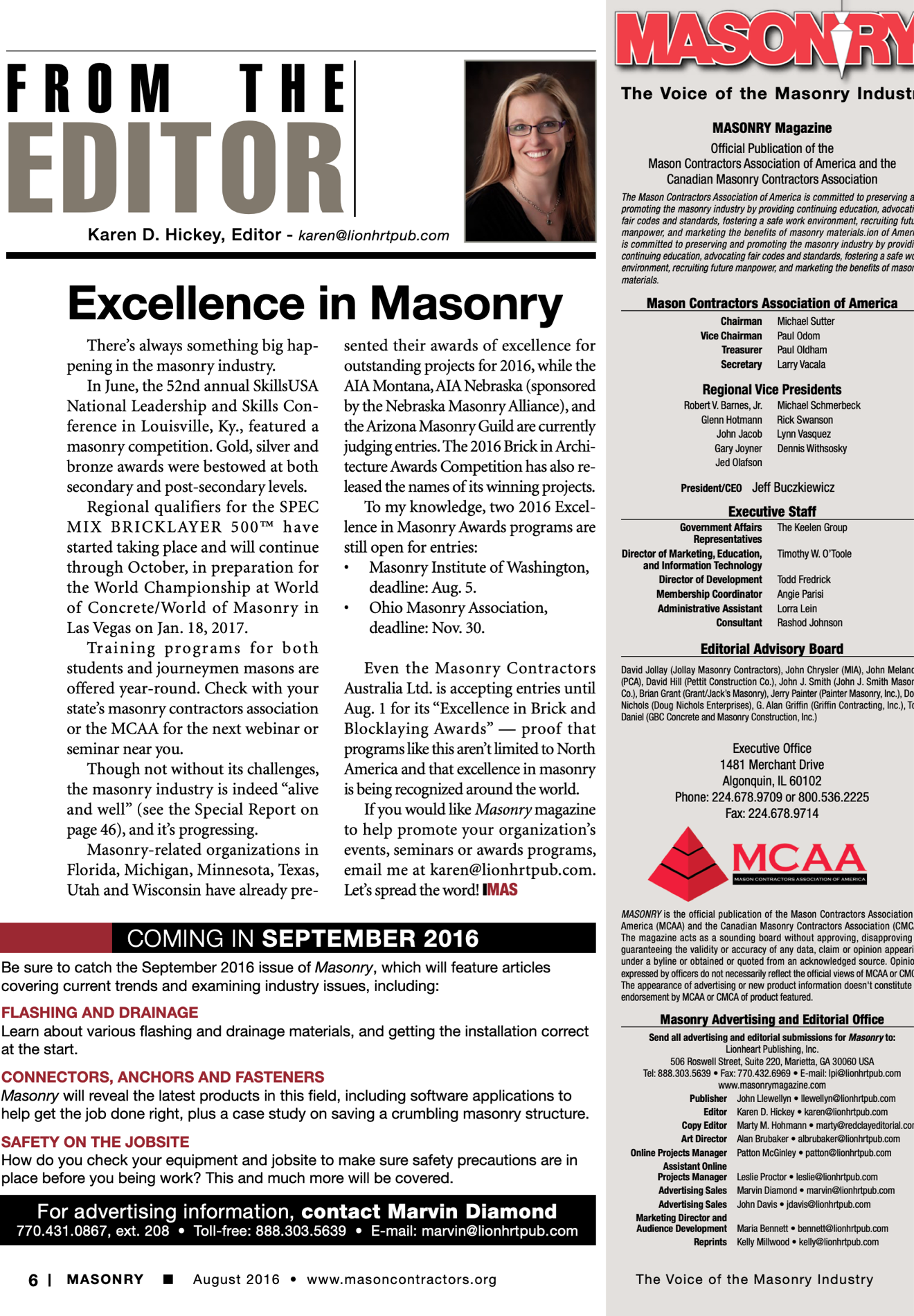 Masonry Magazine August 2016 Page. 8