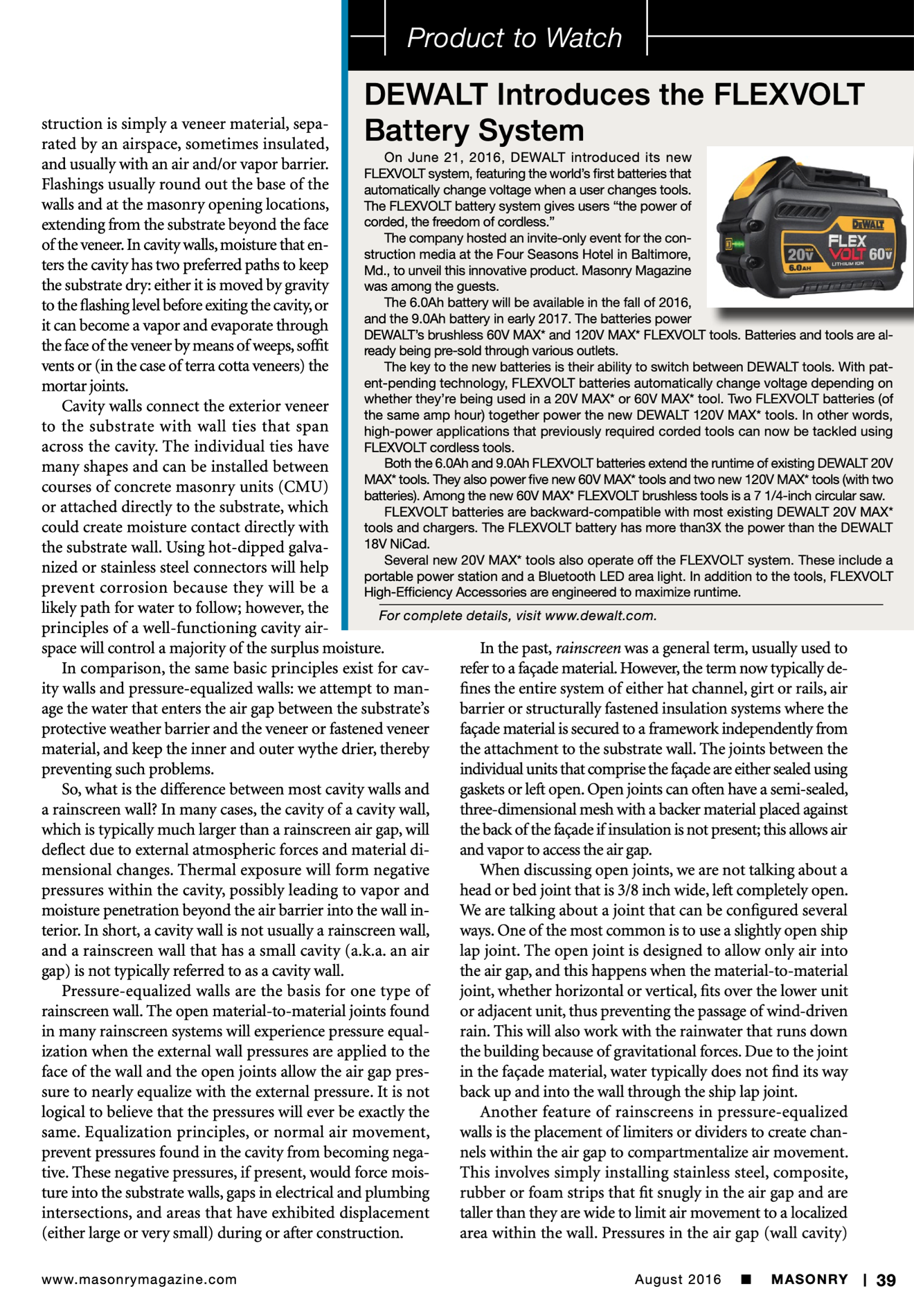 Masonry Magazine August 2016 Page. 41