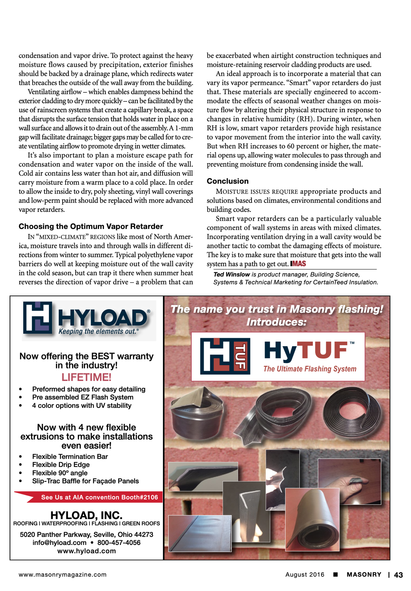 Masonry Magazine August 2016 Page. 45