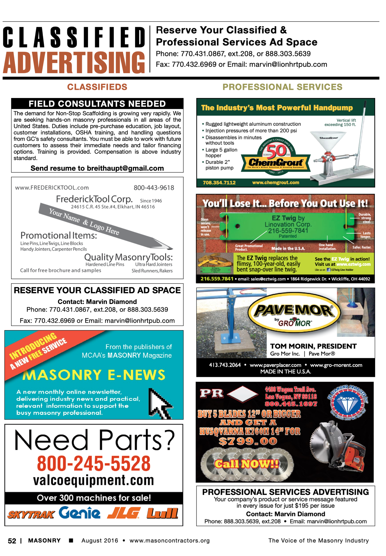 Masonry Magazine August 2016 Page. 54