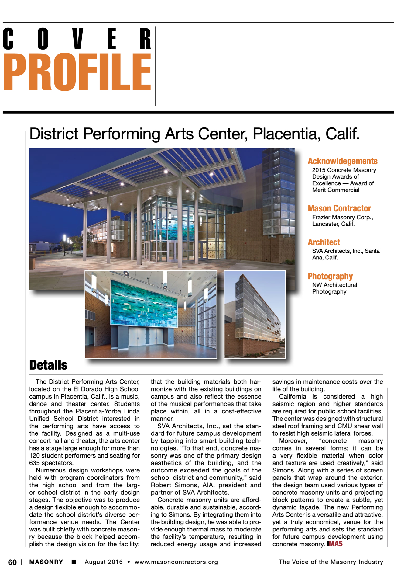 Masonry Magazine August 2016 Page. 62