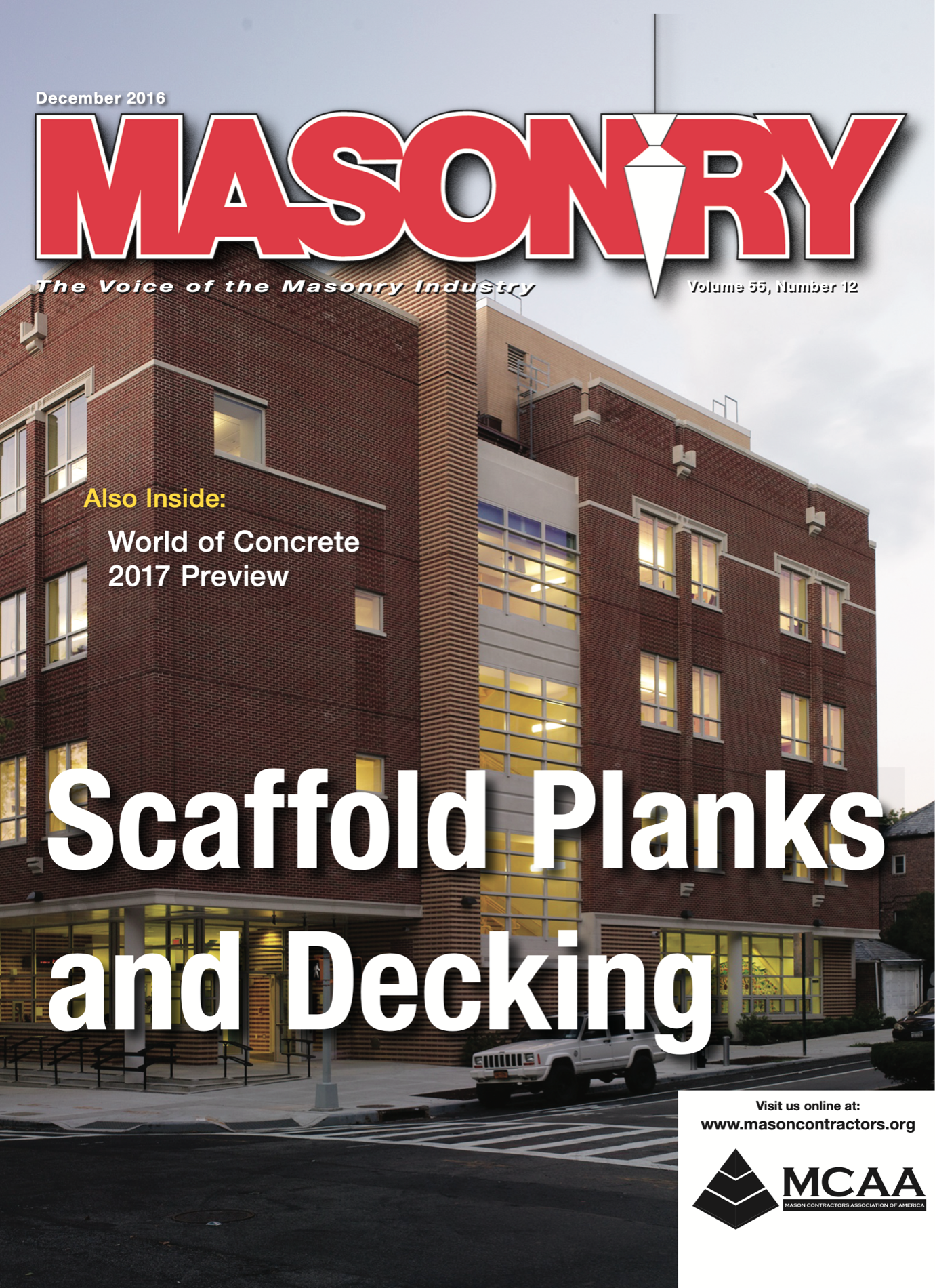 Masonry Magazine December 2016 Page. 1