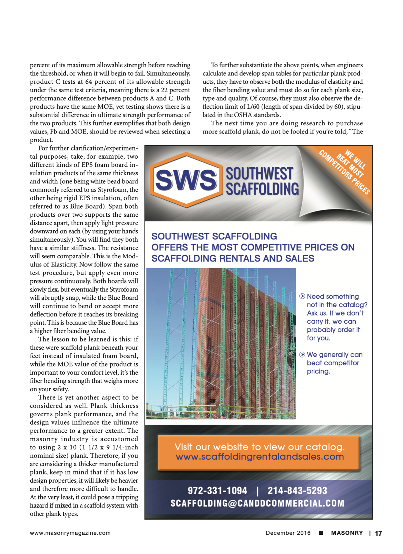 Masonry Magazine December 2016 Page. 20