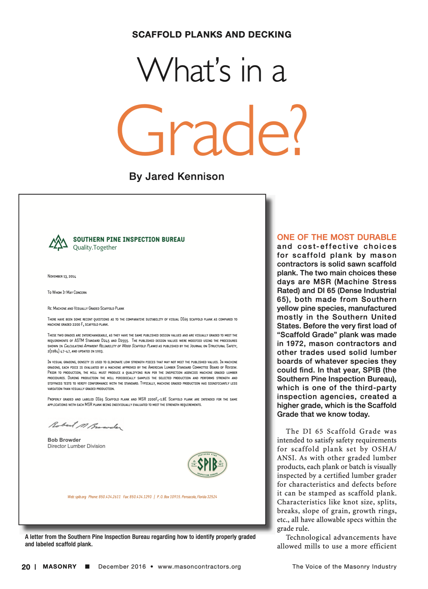 Masonry Magazine December 2016 Page. 23