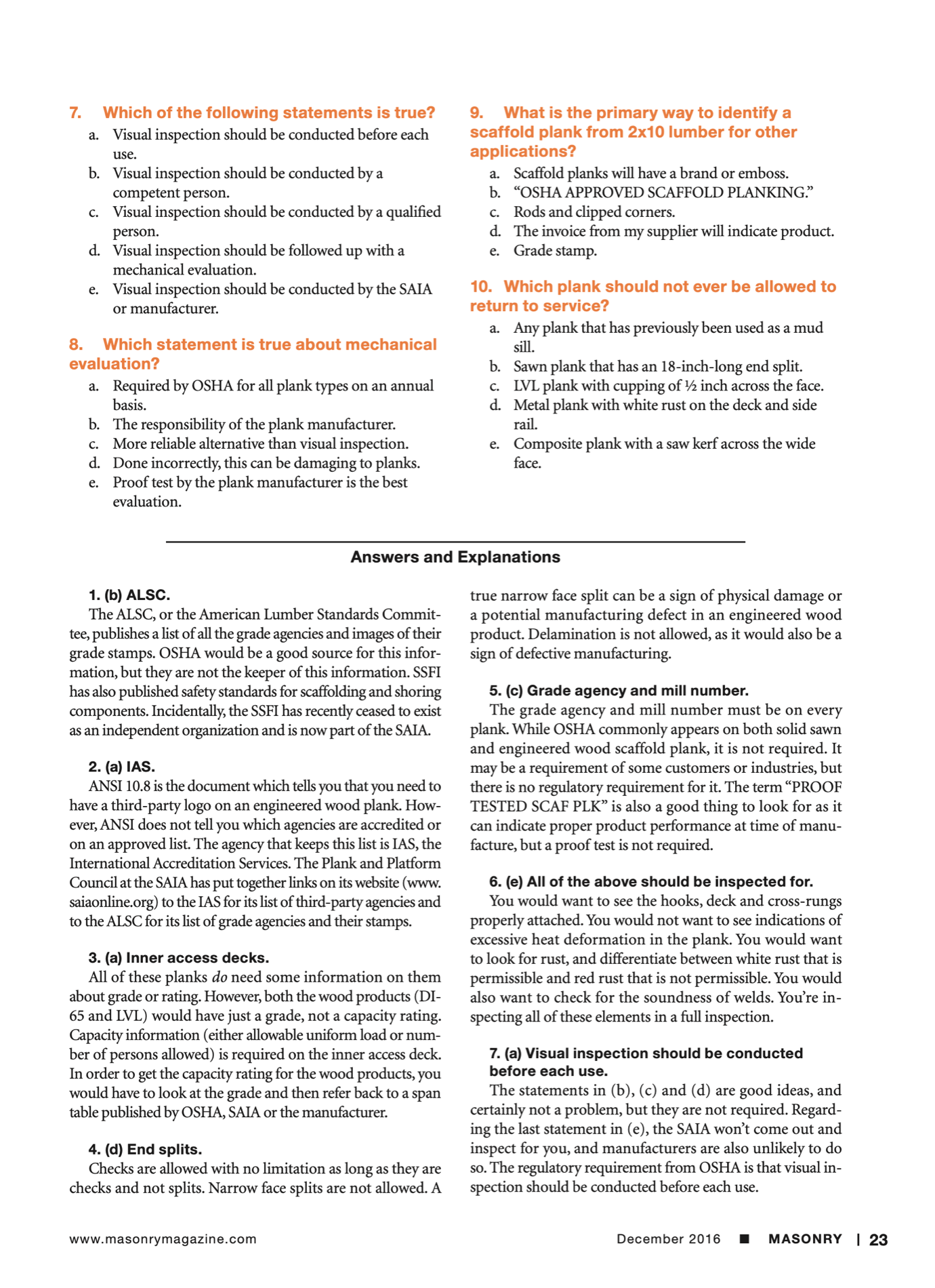 Masonry Magazine December 2016 Page. 26