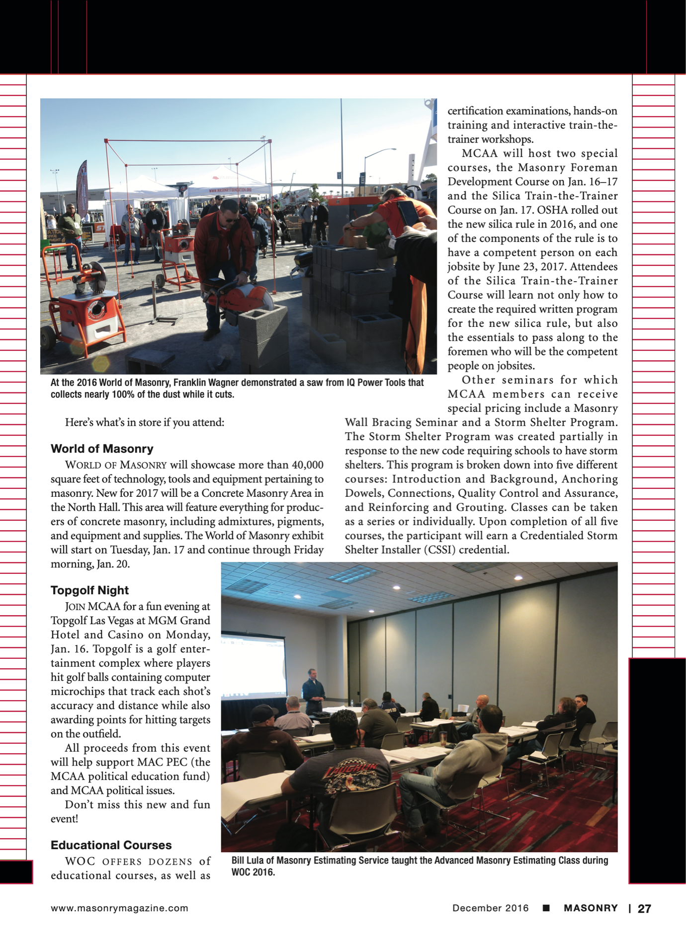 Masonry Magazine December 2016 Page. 30