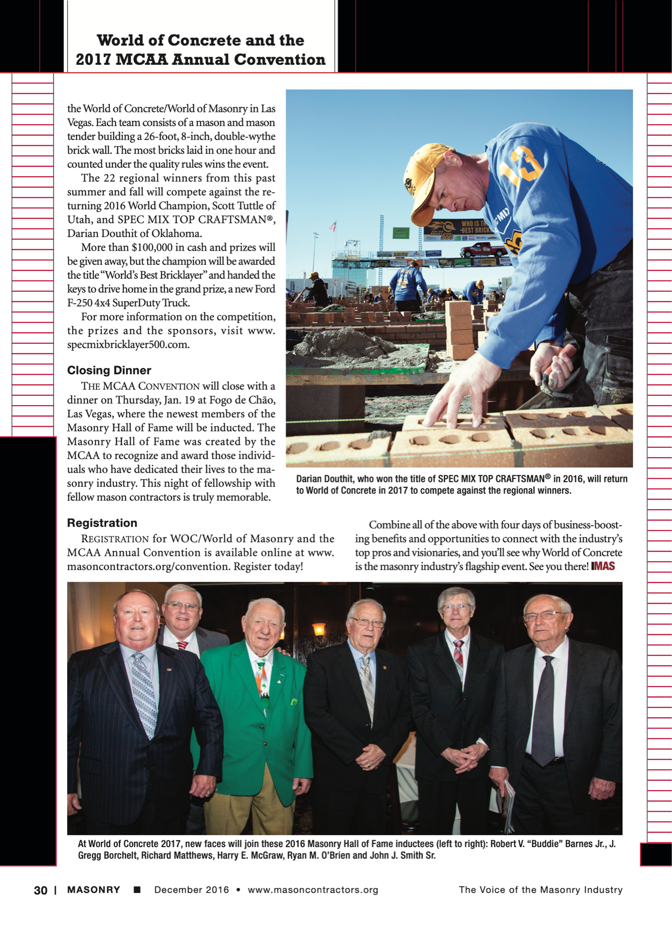 Masonry Magazine December 2016 Page. 33