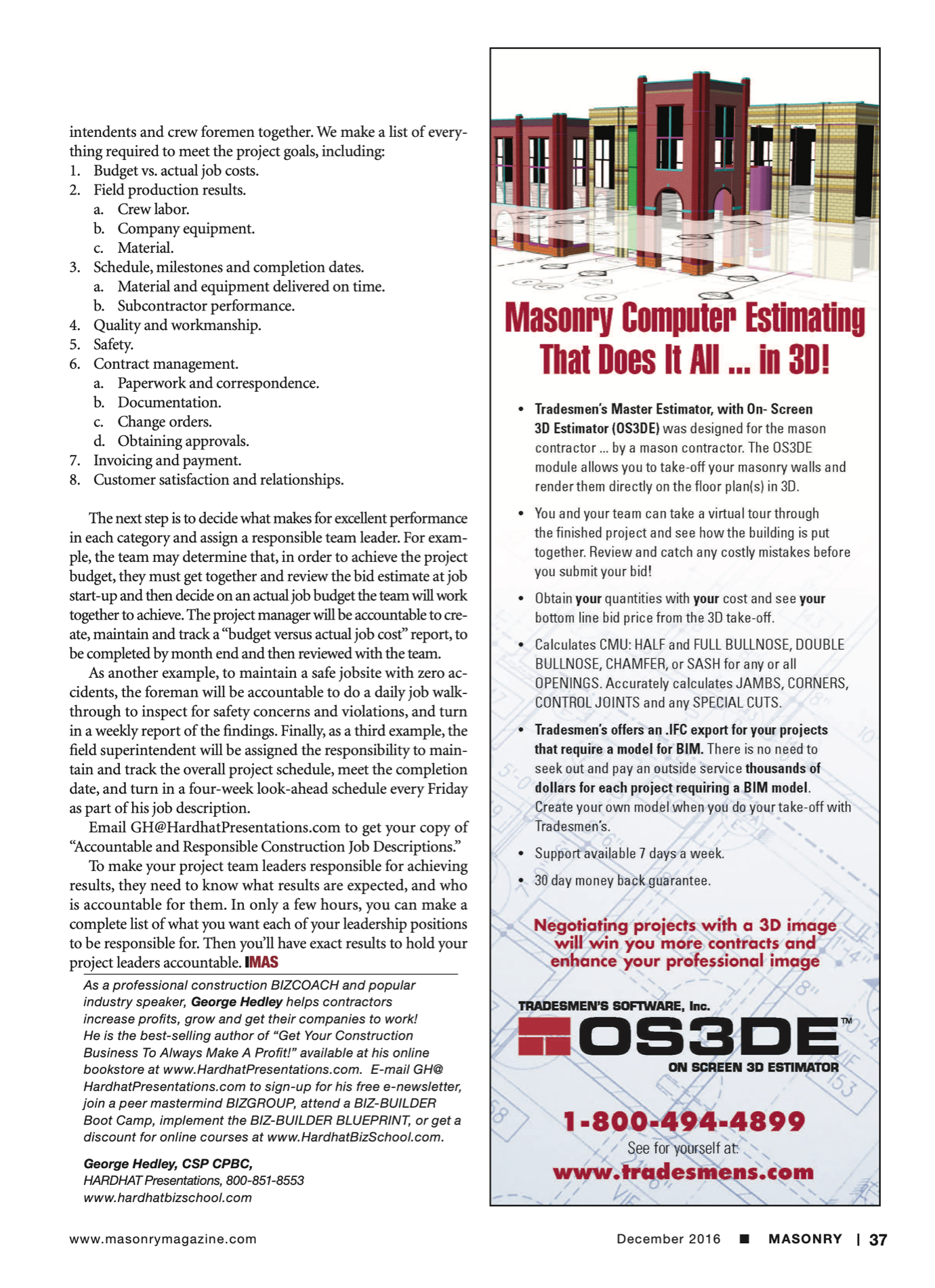 Masonry Magazine December 2016 Page. 40