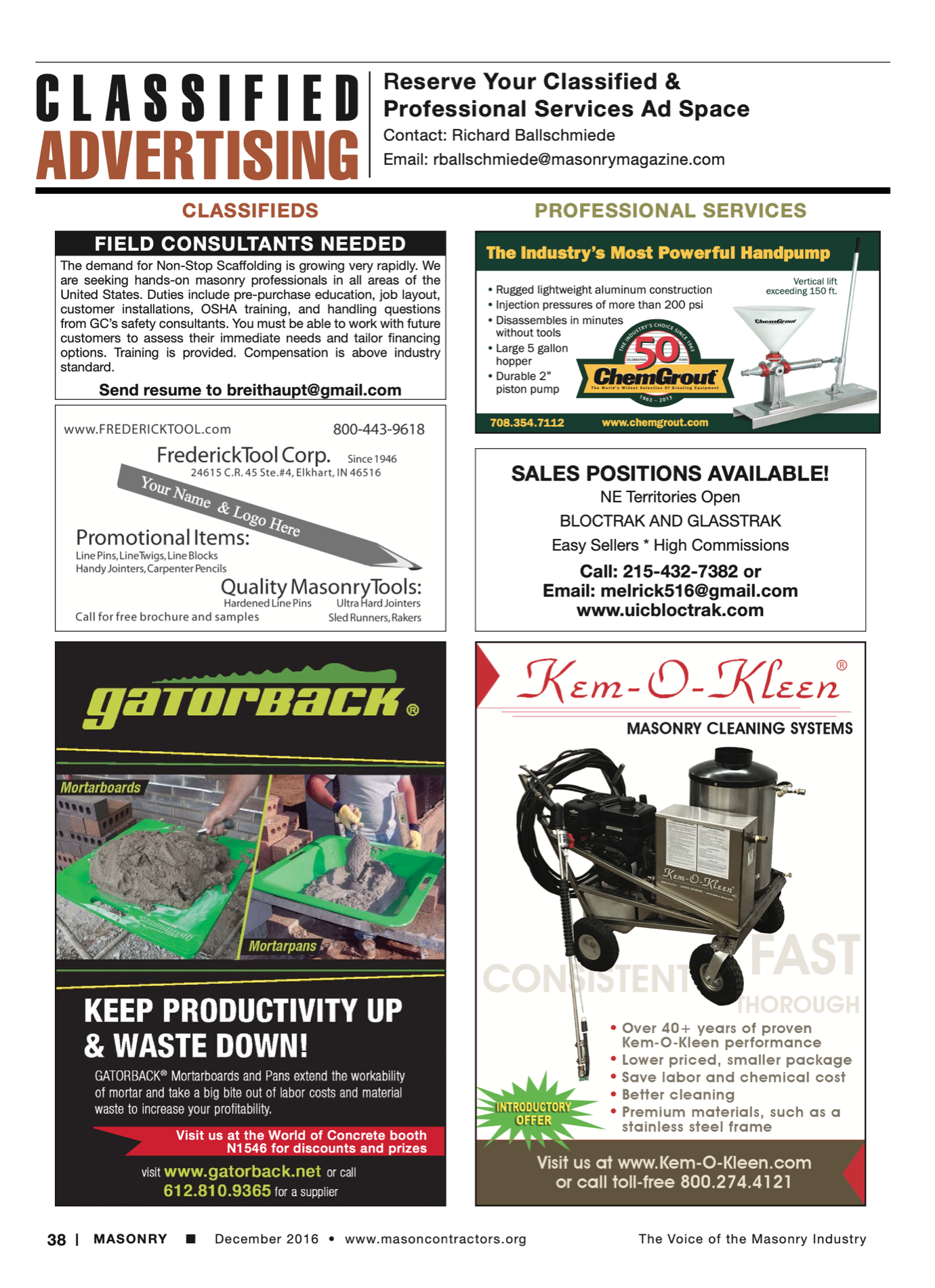 Masonry Magazine December 2016 Page. 41