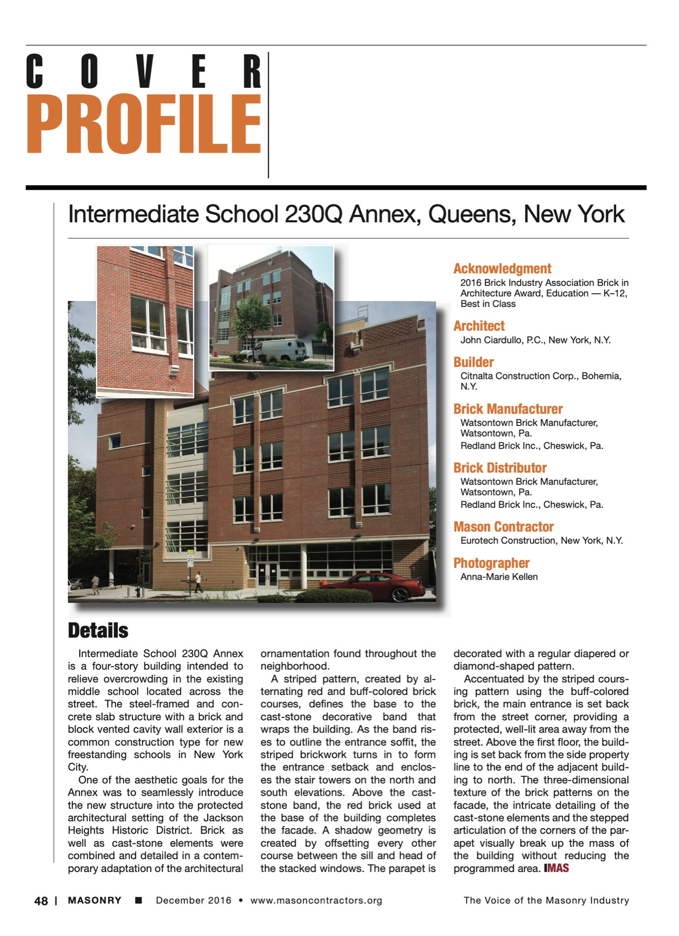 Masonry Magazine December 2016 Page. 51