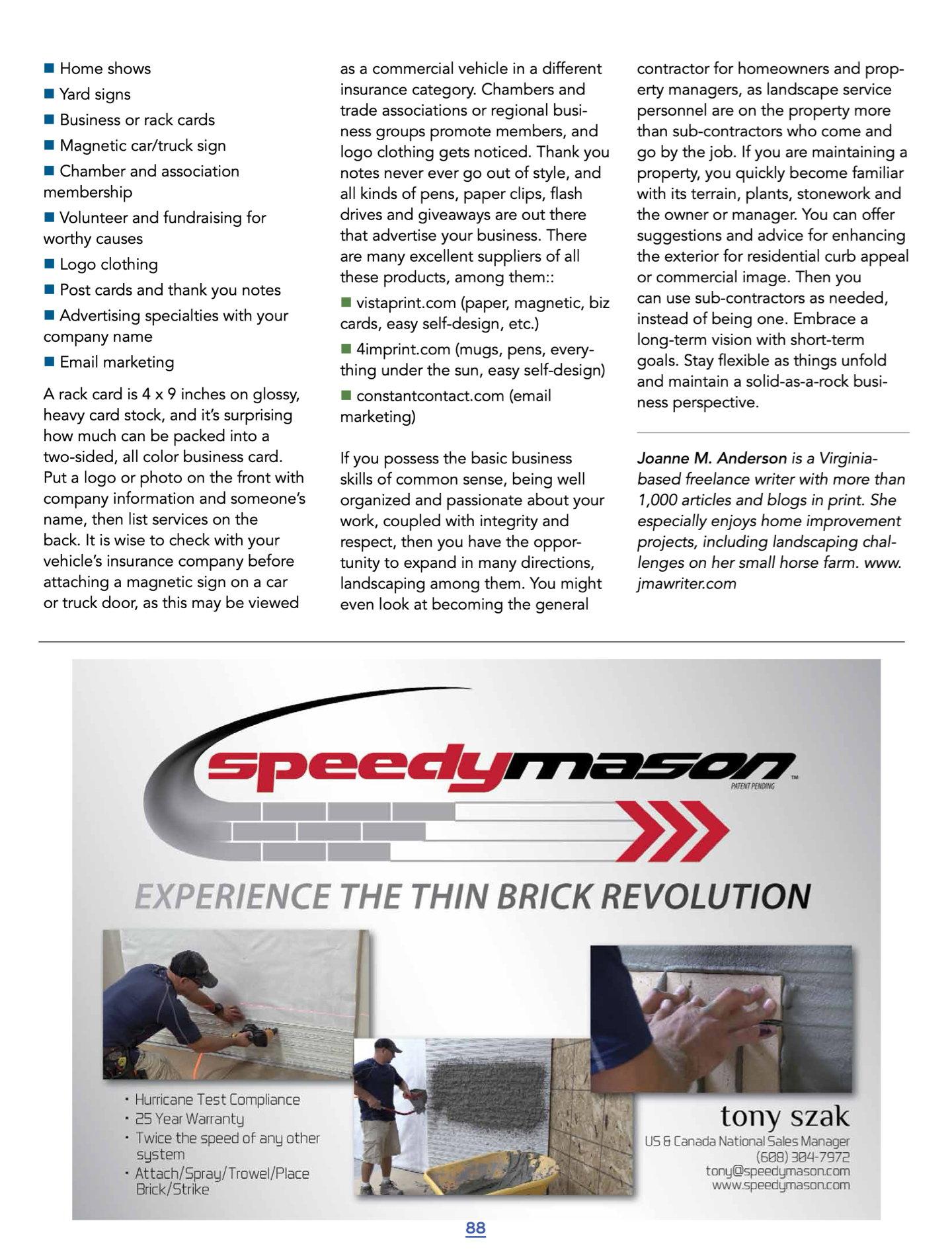 Masonry Magazine December 2017 Page. 88