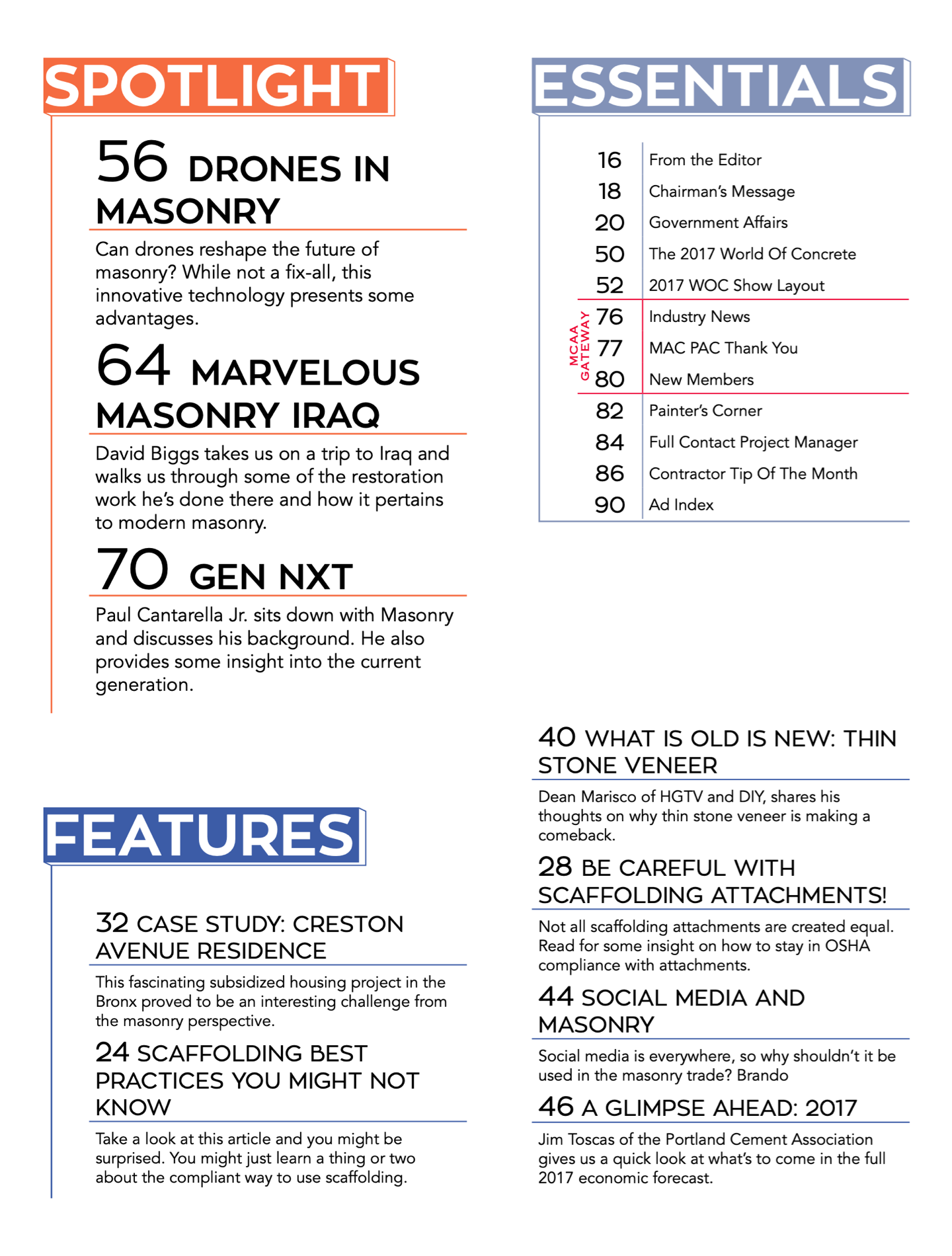 Masonry Magazine January 2017 Page. 7