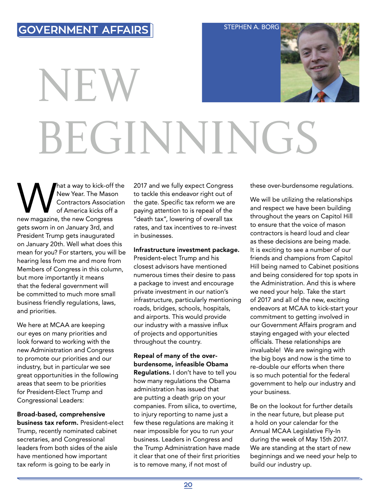 Masonry Magazine January 2017 Page. 20