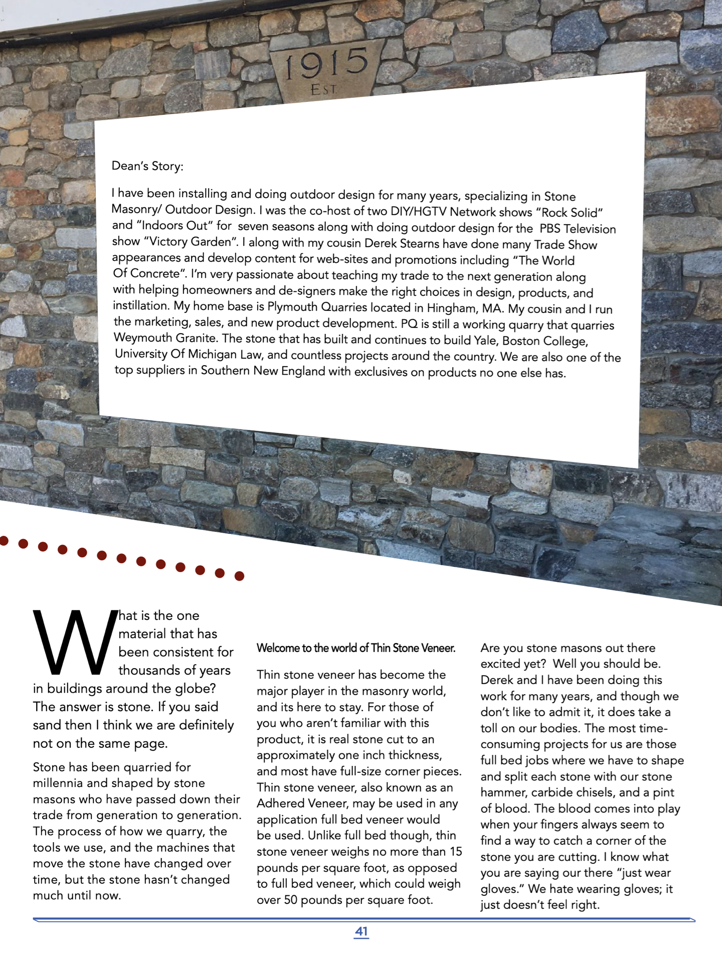 Masonry Magazine January 2017 Page. 41