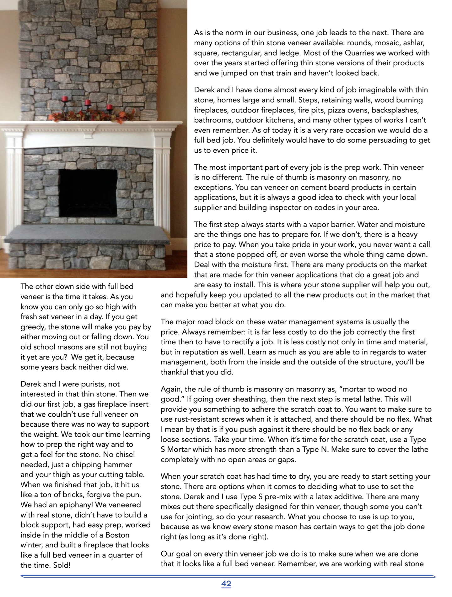 Masonry Magazine January 2017 Page. 42